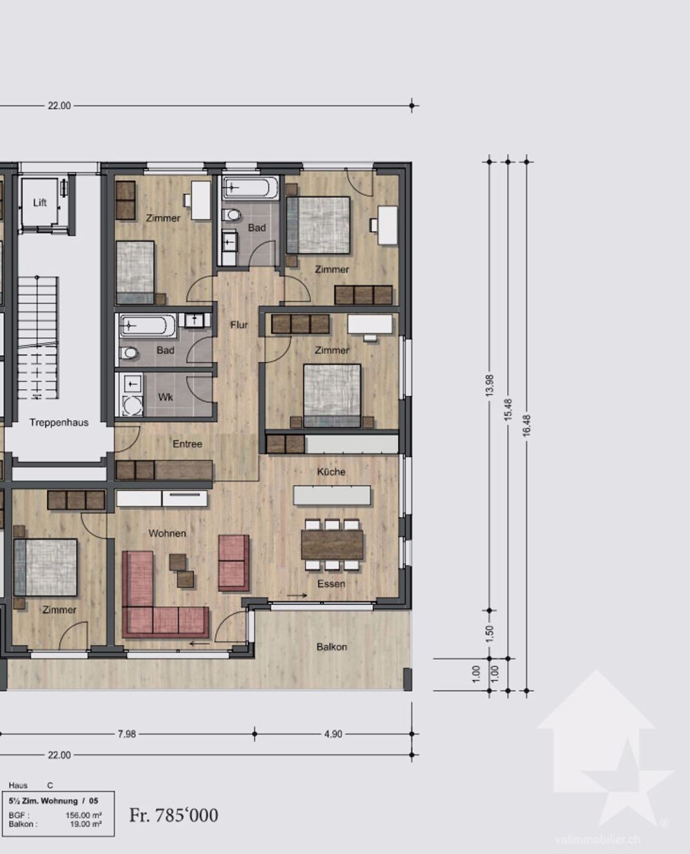 Nouveaux appartements résidentiels de 5,5 pièces - / 2.OG