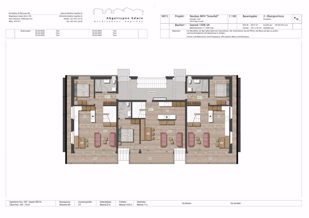 Snowfall Zen Lauinen Saas-Grund Neubau 2025 mit dem E-Skibus ohne Umsteigen zum Alpinexpress. Sichern Sie sich die letzte 4.5 Attikawohnung mit freier Sicht auf die Mischabelgruppe. - Bild 4