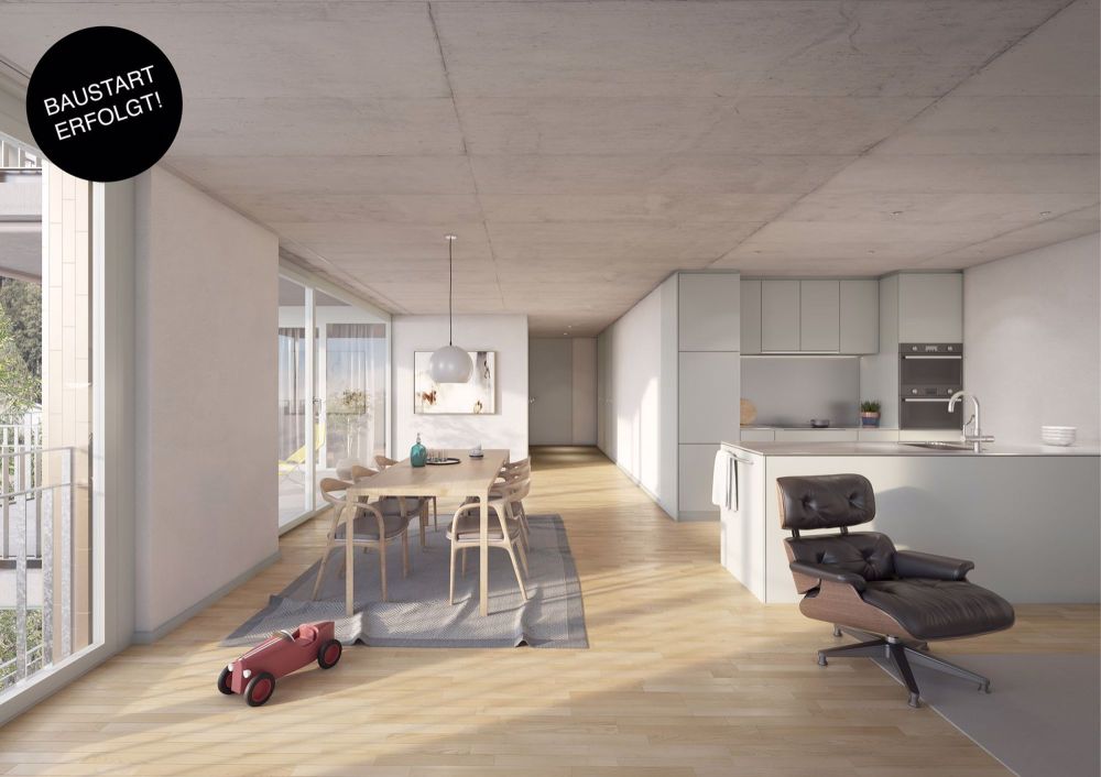 3.5-Zimmer-Neubauwohnung an ruhiger und zentraler Lage - Bild 1