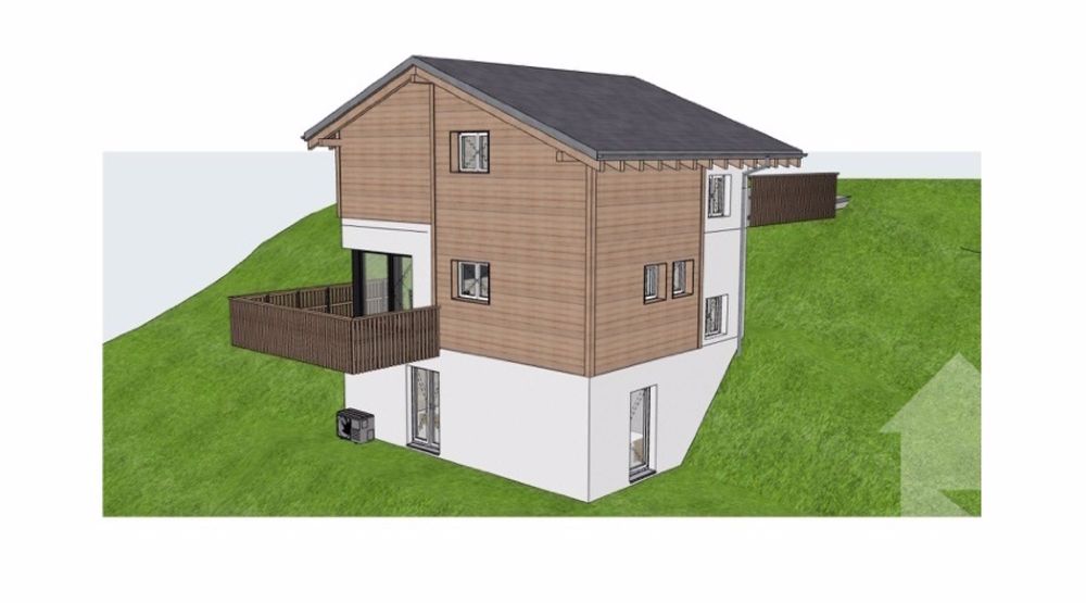 Torgon, neues Chalet mit 4,5 Zimmern und Garage oder Carport - Façade sud-est