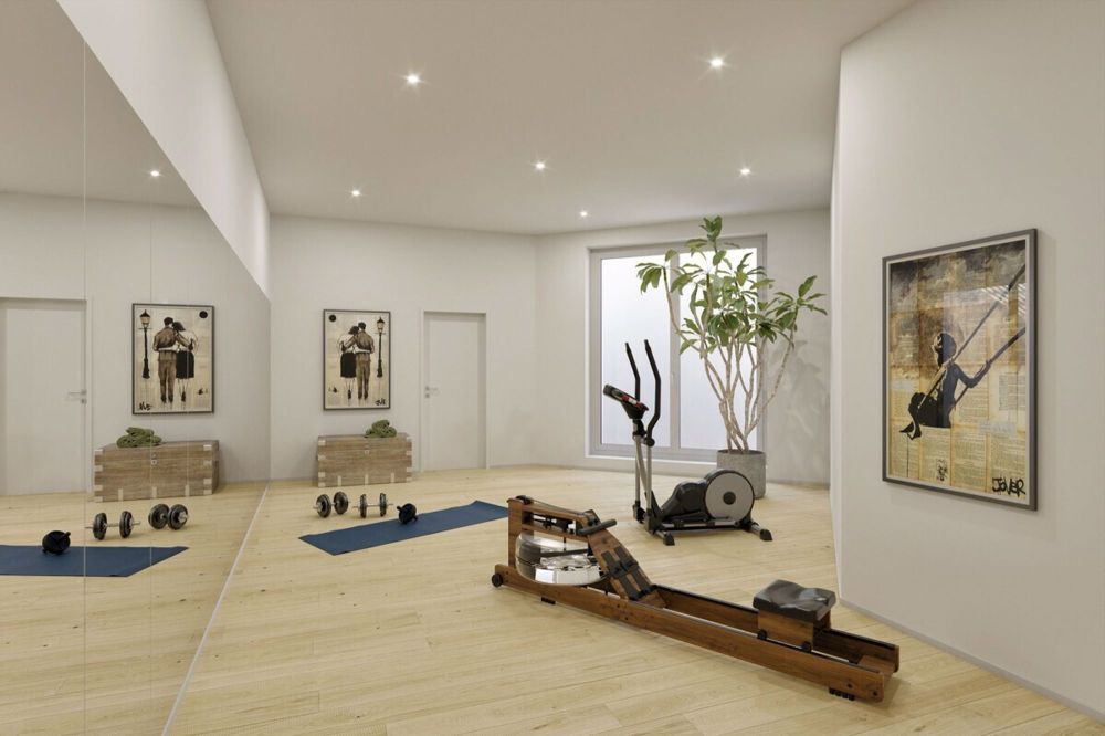 3.5-Z.-Gartenwohnung (W1) mit gr. Hobbyraum u. Keller, schönem Garten - Fitness