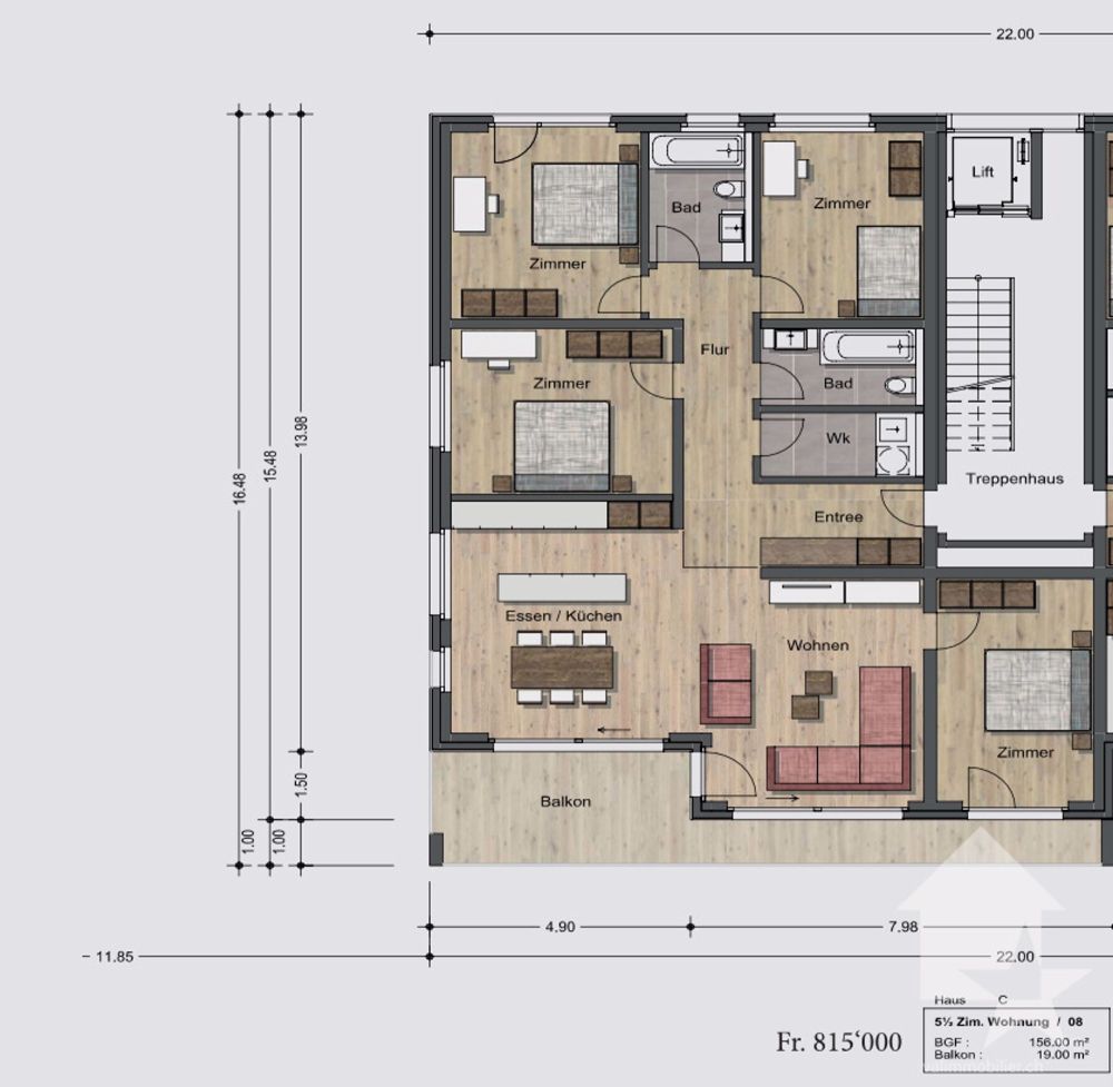 Nouveaux appartements résidentiels de 5,5 pièces - / 3.OG