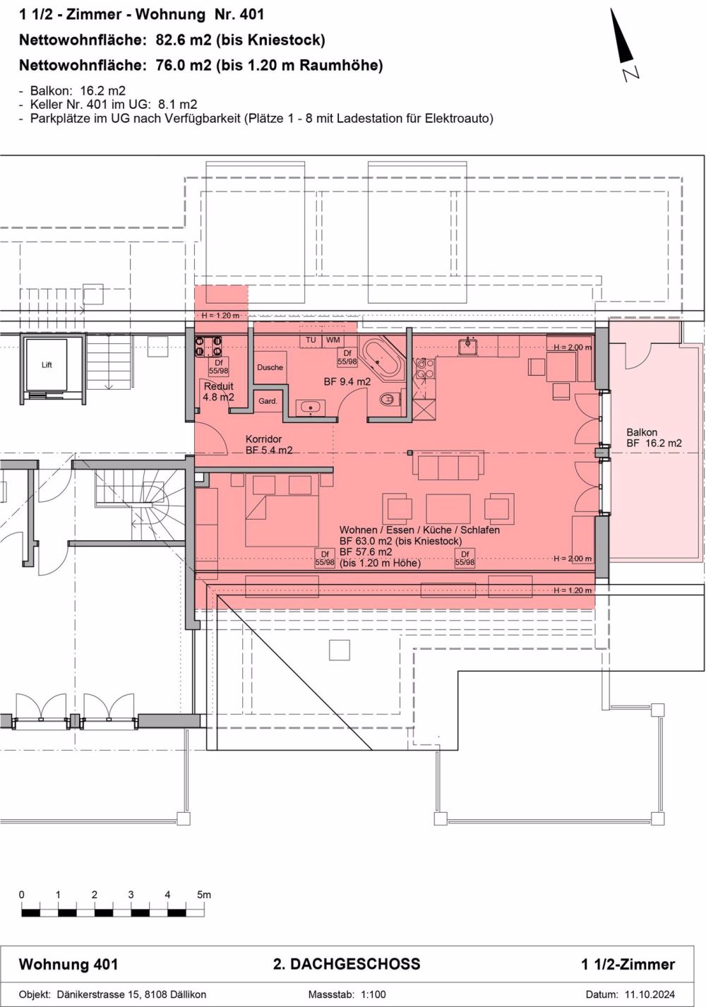 Neubau in Dällikon: Zeitgemässe Architektur trifft auf ländlichen Charme, Loft-Wohnung - Bild 2