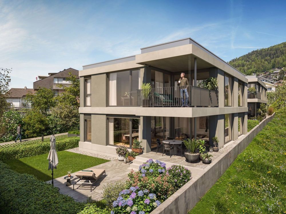 «Bächi» Hünibach - exklusive, moderne Gartenwohnung am Hünibach - Bild 1