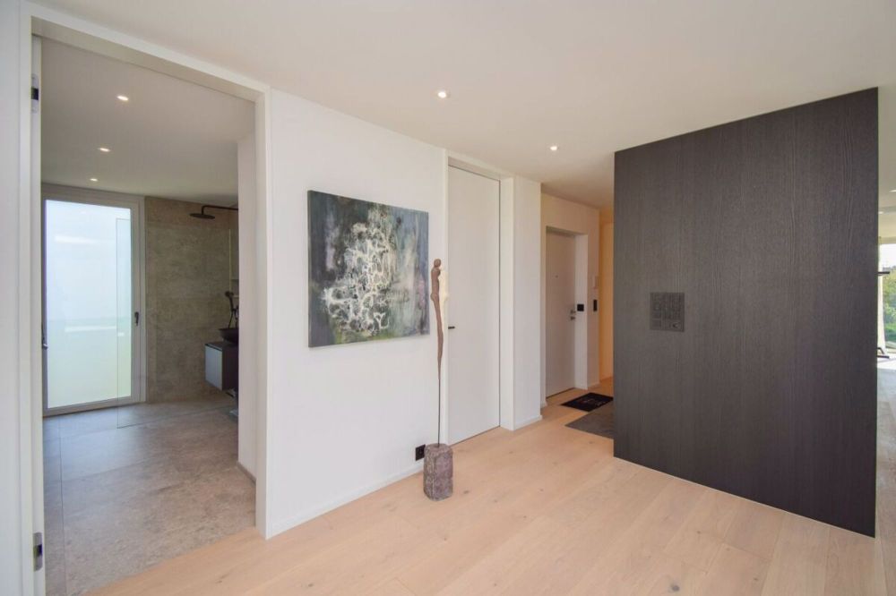 Luxuriöse 4.5-Zimmer-Attikawohnung mit idyllischem Blick ins Grüne - Flur