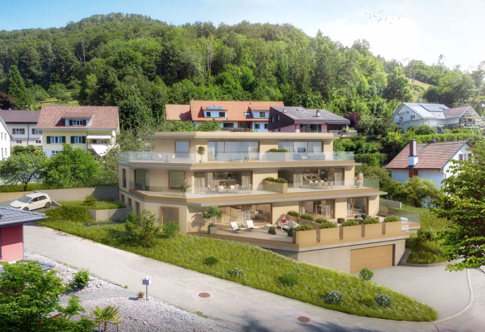 Neubau 4 1/2 Zimmer Gartenwohnung mit traumhafter Aussicht - Bild 1