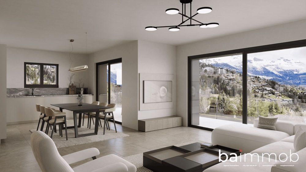 Appartement de luxe avec vue panoramique à Crans-Montana - Bild 1