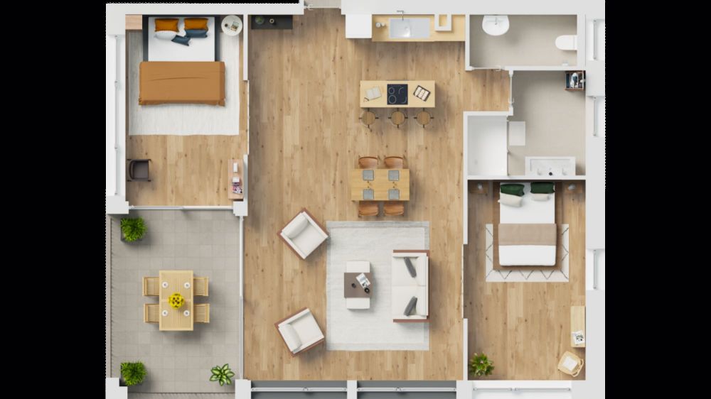 Großzügiges Loft von 82m² im Erdgeschoss in Grandson - Lot 2 - Bild 8