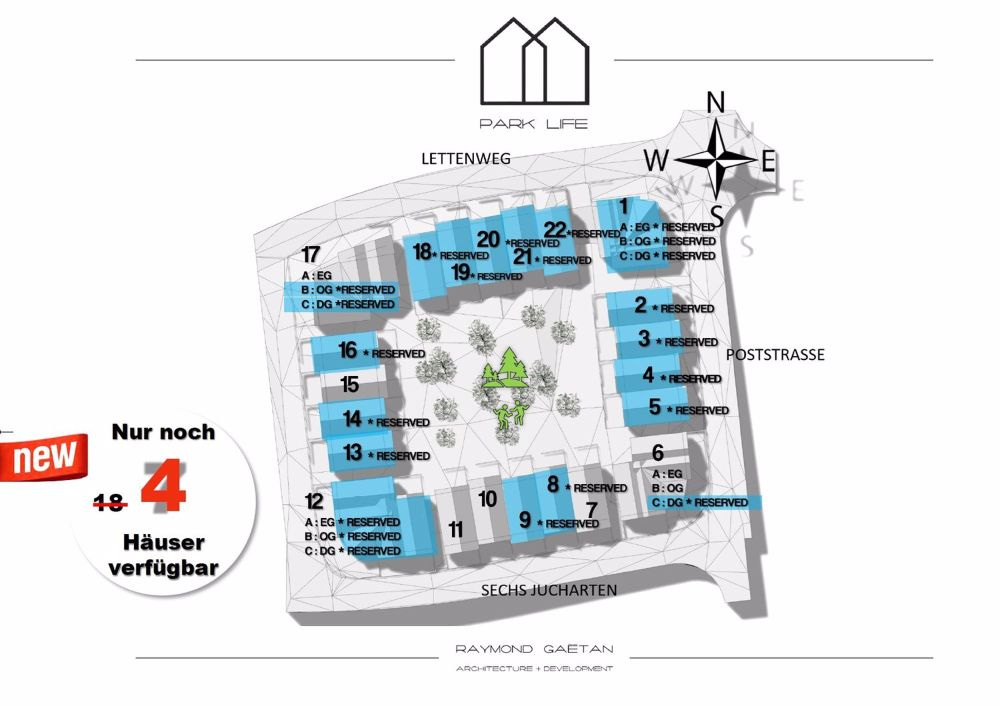 Die letzen 4 Neubauhäuser mit grossem Garten und Tiefgarage - Bild 1
