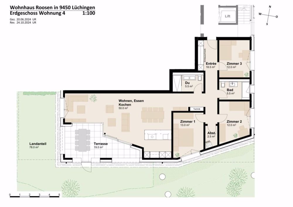 Hochwertige und moderne Erdgeschosswohnung mit grossem Garten - Bild 9