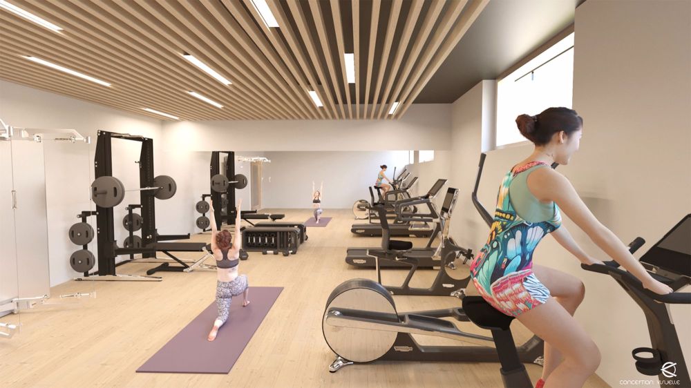 Face au Léman, appartement neuf en attique de 4.5 pièces - Salle de sport / Fitness room