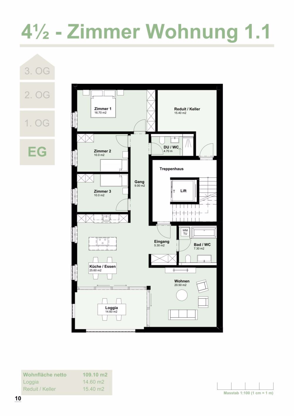Moderne 4.5-Zimmer-Wohnung in Herzogenbuchsee zu vermieten - Bild 5