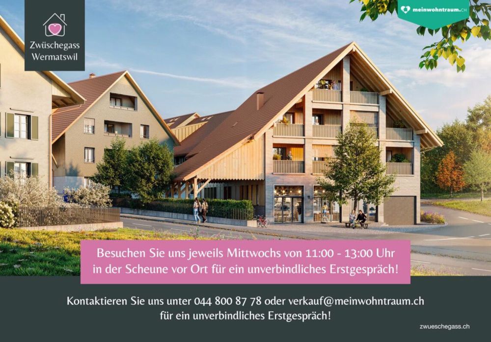 Raum für Erinnerungen; Erdgeschosshighlight im Herzen von Wermatswil - Bild 1