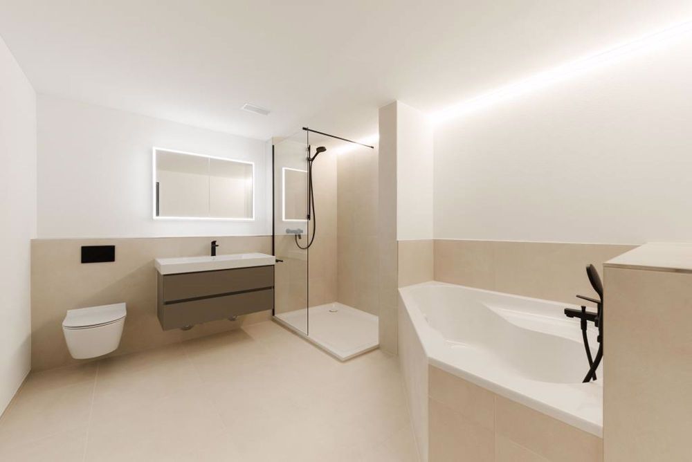 SENSATIONELLE GARTENWOHNUNG MIT TRAUMHAFTEM AUSBLICK! - Bad en Suite