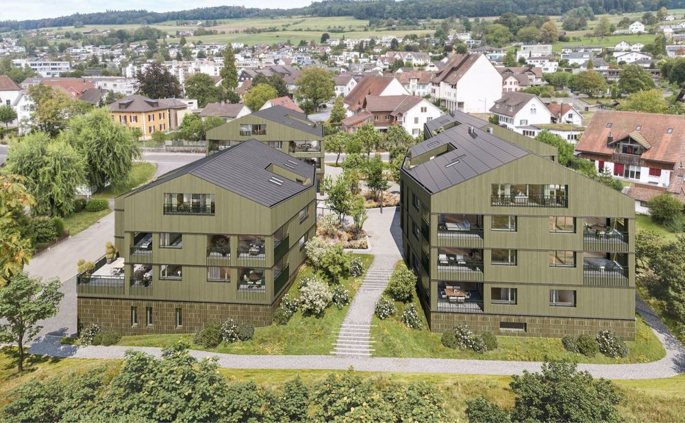 Bänkliwiese" - Wohnen im Dorfkern von Oberrohrdorf - Aussenvisualisierung