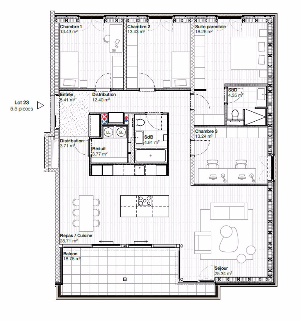 À vendre, Appartement PPE, 1632 Riaz, Réf 1632.23 - Bild 4