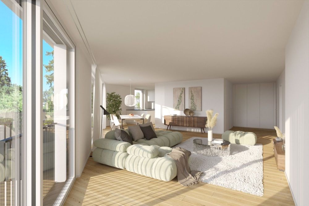 3.5-Zimmer-Etagenwohnung (W4 / 1. OG), Balkon, mit eigenem Gartenant. - Bild 1
