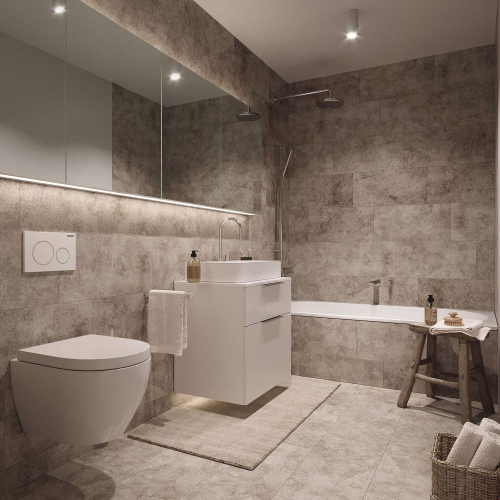 Penthouse Duplex-Wohnung im beliebten Breitequartier - Visualisierung Badezimmer