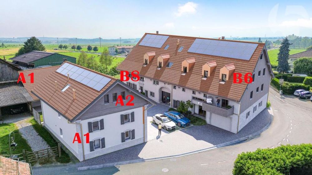 Villars-le-Terroir: DUPLEX 4,5 Zimmer und Büro von 143 m2 mit Garten und schöner überdachter Terrasse. ENTHÄLT Abdeckung für 2 Autos - Lot A1 - Bild 10