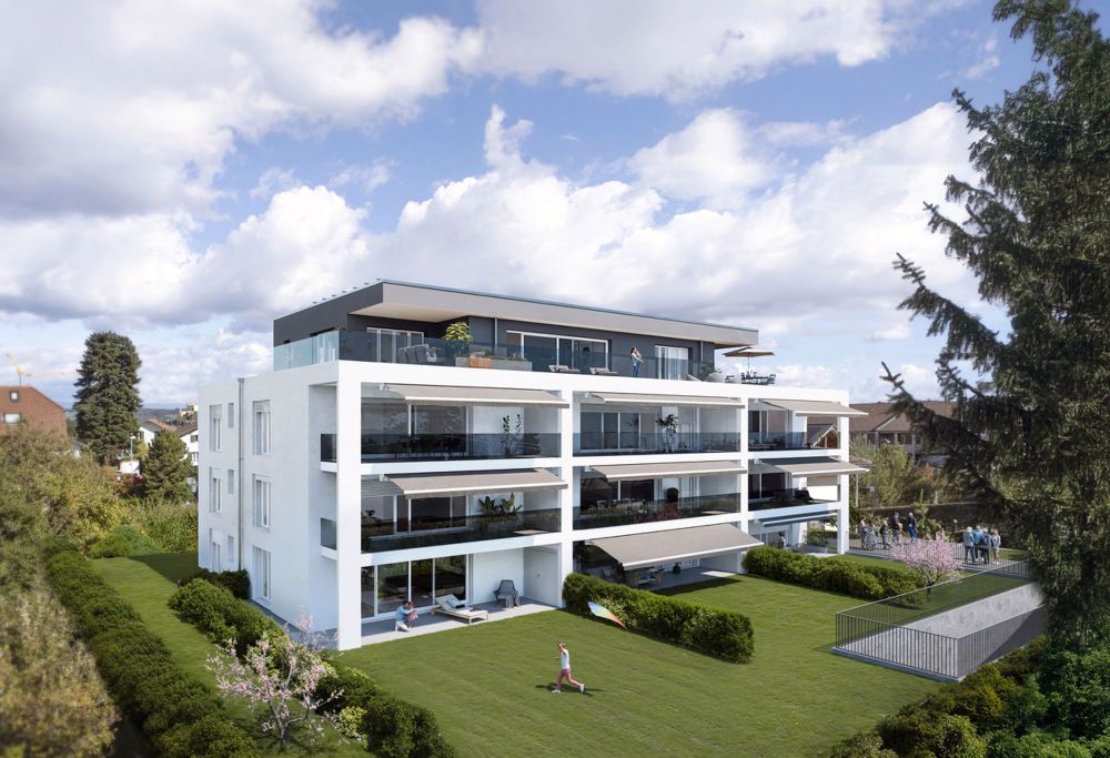 GIVISIEZ - 4.5-Zimmer-Wohnung mit Baugenehmigung! - Immeuble & Balcons