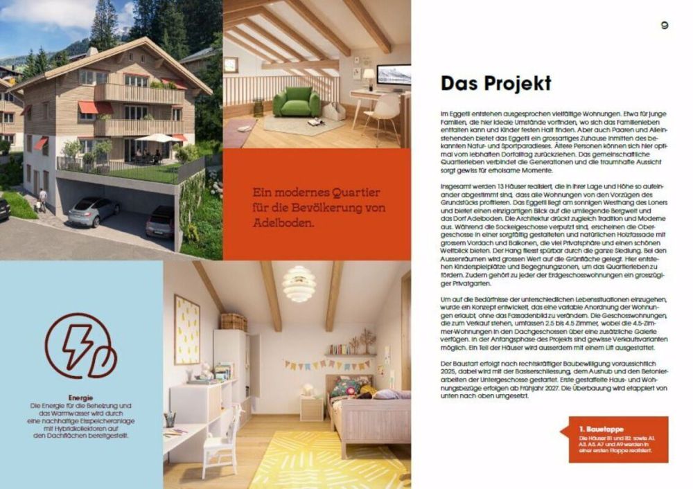 Eggetli-Adelboden - 4½ Zimmer EG/OG Wohnungen - Projekt "Eggetli"
