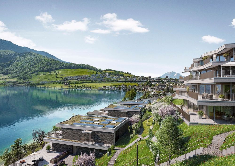 Luxuriöse 3.5 Zi.-Terrassenwohnung mit grandioser See- und Bergsicht - Bild 6