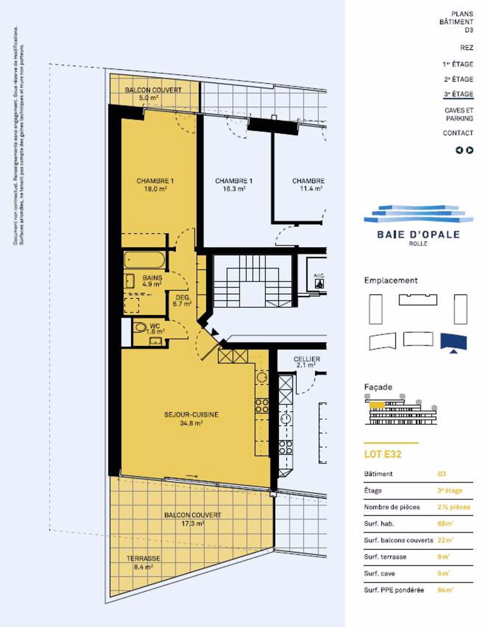 Neue 2.5-Zimmer-Dachwohnung mit Terrasse und atemberaubendem Blick auf den Genfersee - Bild 2