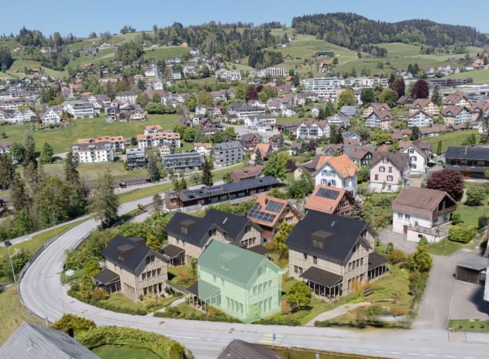 NEUBAU: Freistehendes 6.5-Zimmer-Einfamilienhaus mit direktem Tiefgaragenzugang im Familienquartier «Bächli» Teufen (Haus D) - Bild 1