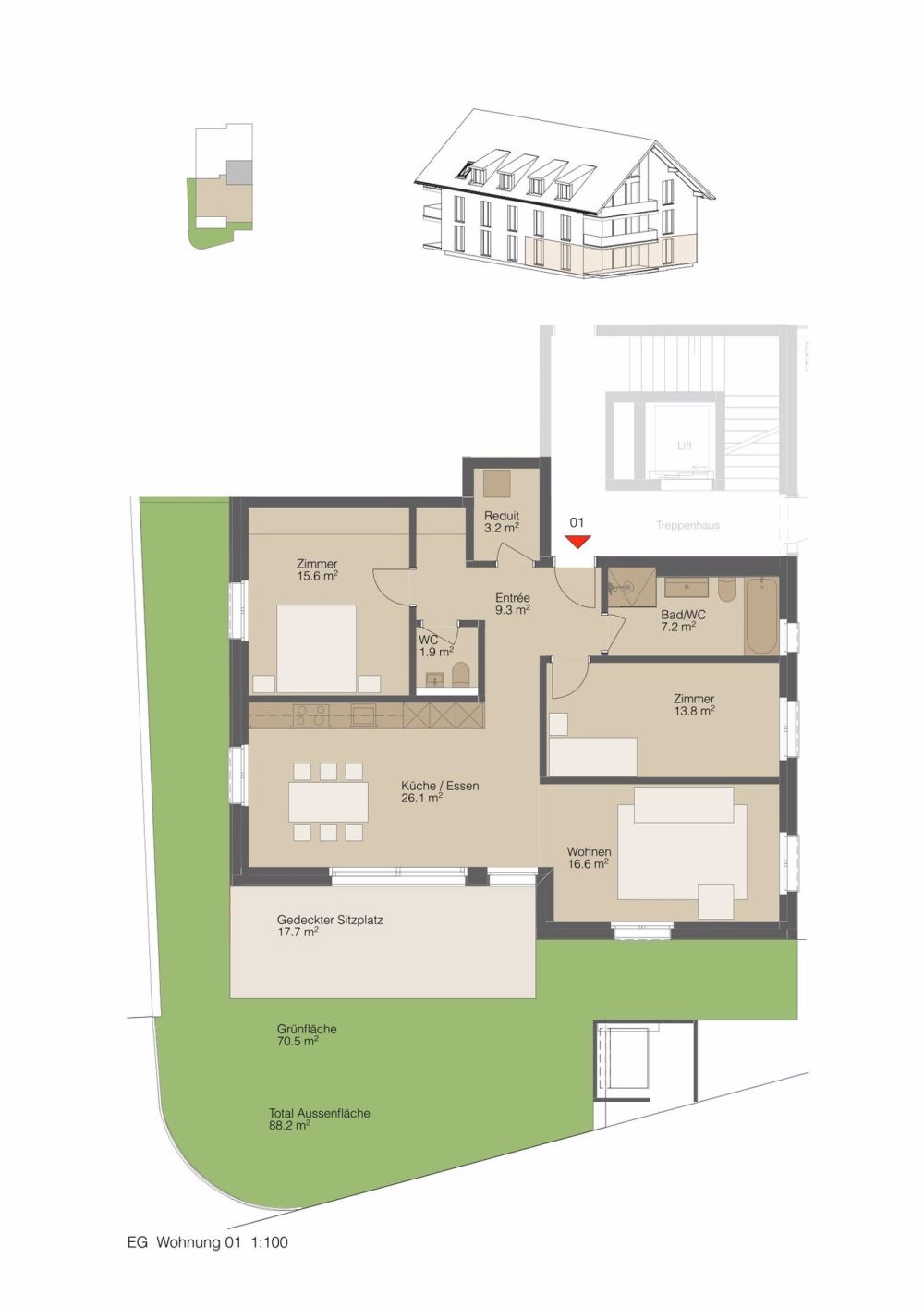 Neubau MFH Dorfperle - 6 modernen Eigentumswohnungen in Wallbach - Bild 6