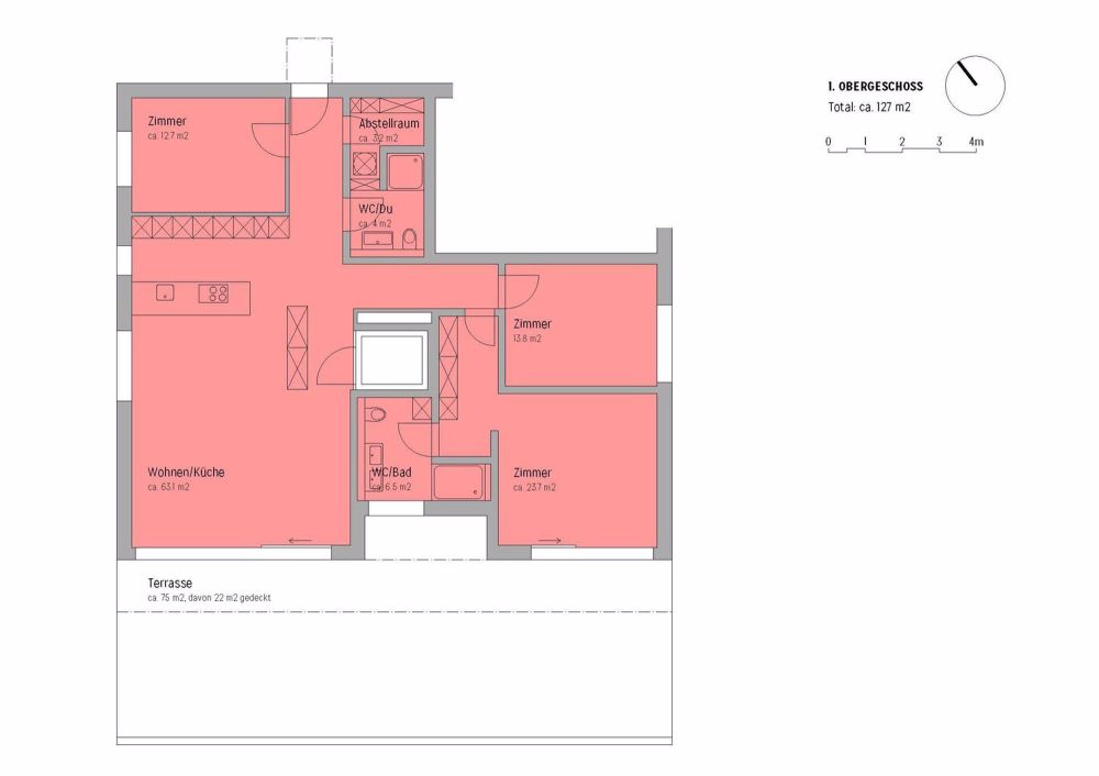 Exklusive 4.5-Zimmer-Terrassenwohnung mit Panoramablick und Top-Ausstattung - Bild 10
