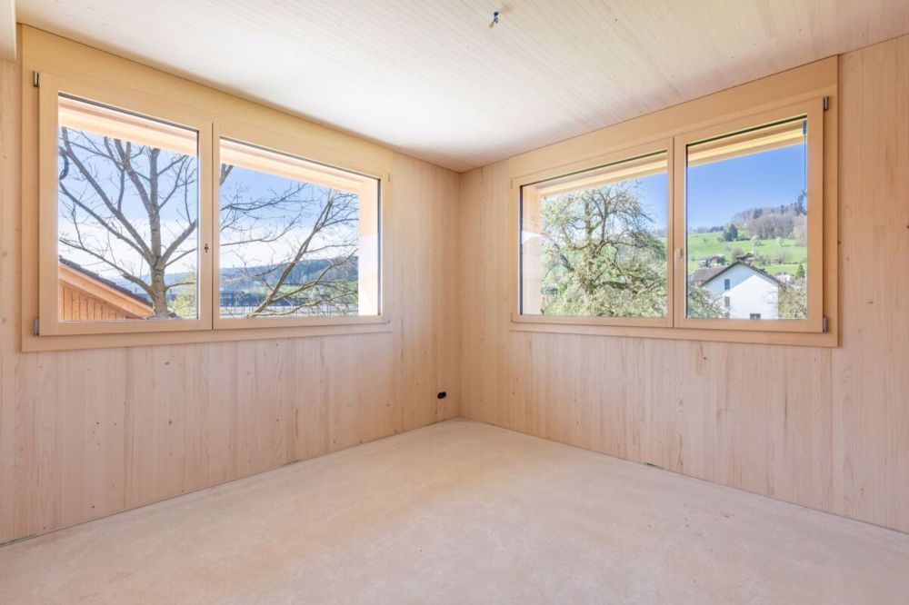 Einzigartige Holz-Einfamilienhäuser - Gemütliches Schlafzimmer