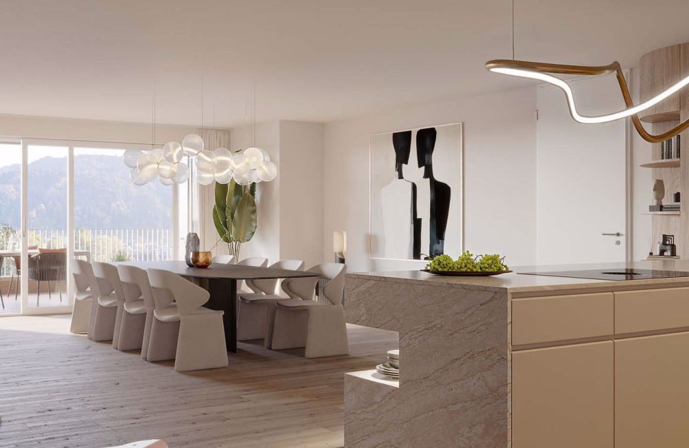 Helle 3.5-Zimmer-Wohnung mit Loggia und moderner Architektur - Bild 9