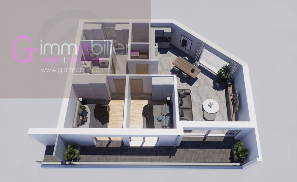 Helles 3.5-Zimmer-Wohnung von 107m2 im 1. Stock in Monthey - Bild 8