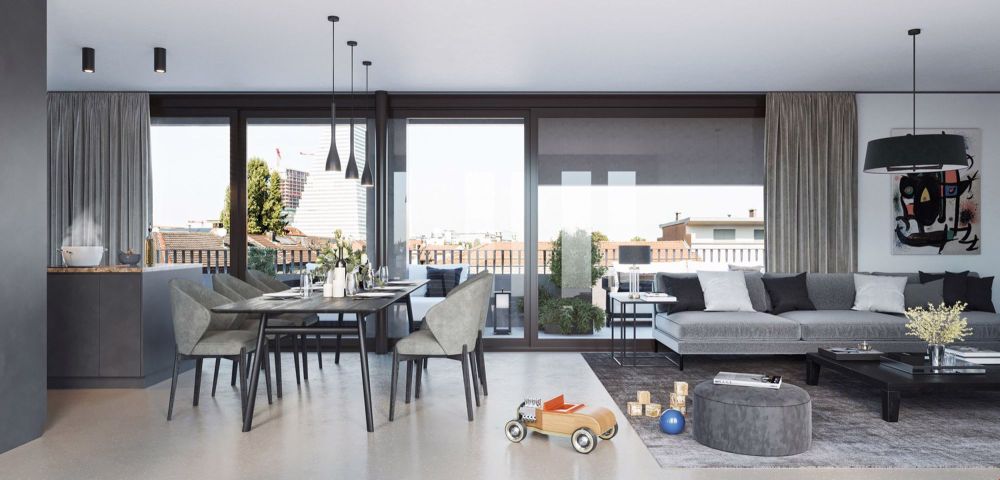 Penthouse Duplex-Wohnung im beliebten Breitequartier - Visualisierung Wohnen Penthouse