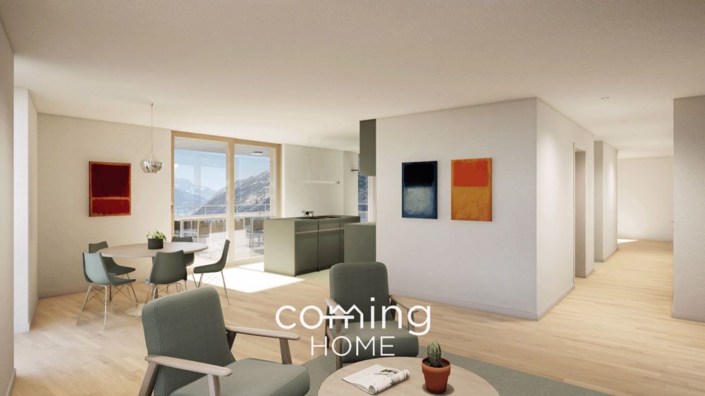Exklusive 5.5-Zimmer-Wohnung in Ried-Brig: Moderner Zweitwohnsitz im 2. OG mit stilvoller Architektur - Bild 3