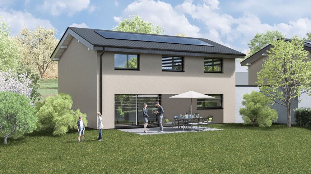 Neue Einzelvilla mit angebauter Garage, Südwestausrichtung - Bild 1