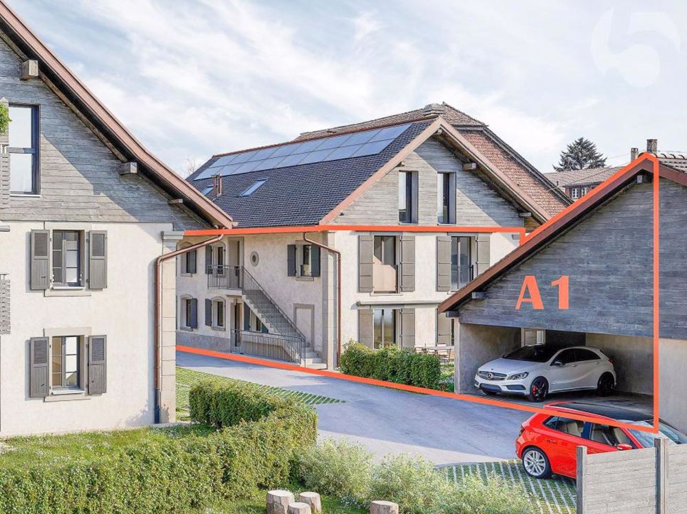 Villars-le-Terroir: DUPLEX 4,5 Zimmer und Büro von 143 m2 mit Garten und schöner überdachter Terrasse. ENTHÄLT Abdeckung für 2 Autos - Lot A1 - Bild 4