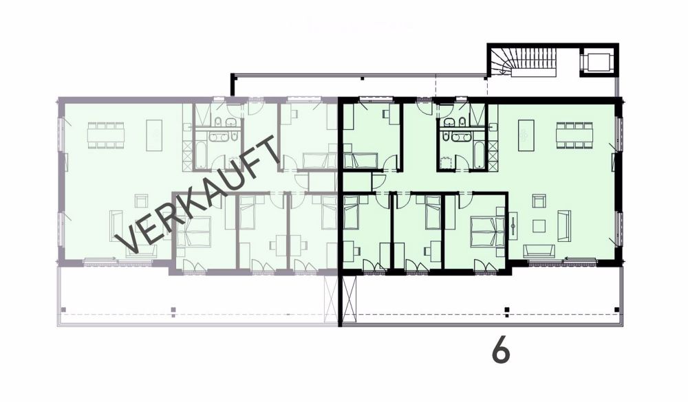 Moderne 5.5-Zimmer-Attikawohnung mit atemberaubendem Ausblick in Busswil BE - Bild 5