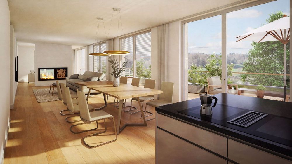 Exklusive 4.5 oder 5.5 Attikawohnung mit Panoramablick in Eschenz - Bild 1