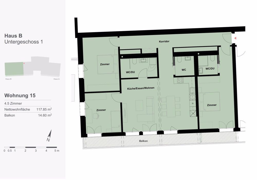 Serlas Viver Haus B Wohnung 15 - Bild 1