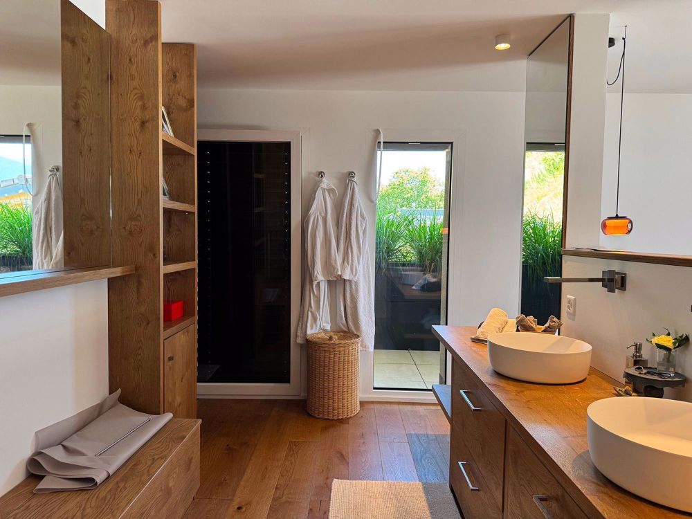 Zu verkaufen in Savièse? Außergewöhnliche Wohnung mit Panoramablick und schönen Terrassen - Salle de bain - Master