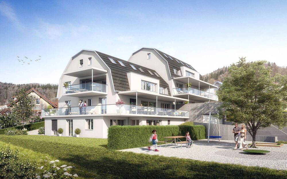 Attraktive 4 1/2 - Zimmerwohnungen in Bäretswil mit 150m2 Gartenfläche, 21 m2 gedeckter Sitzplatz - Bild 1