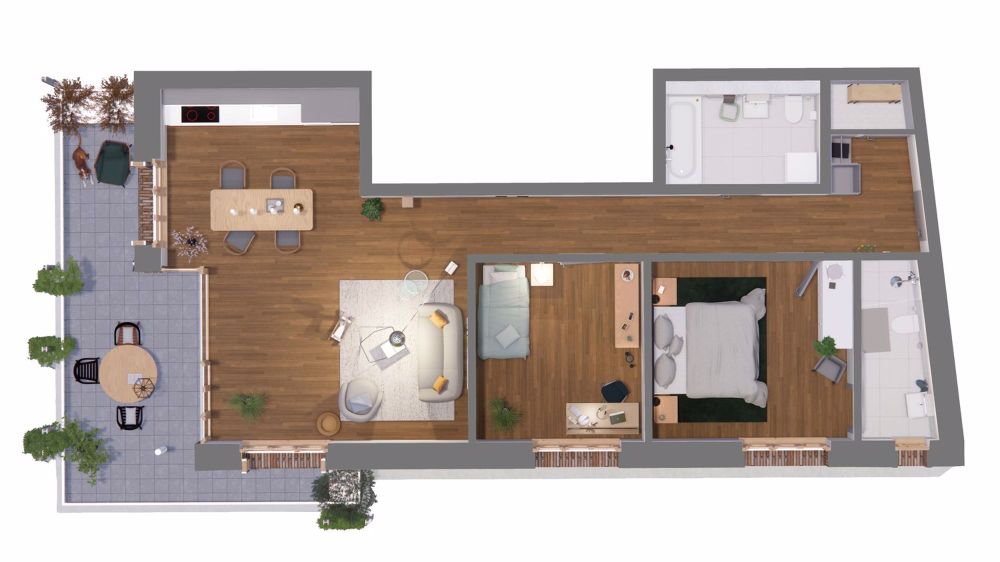 WILLKOMMEN IM HÜBELI PARK - 3.5-Zi-Wohnung mit Panoramasicht! - Bild 3