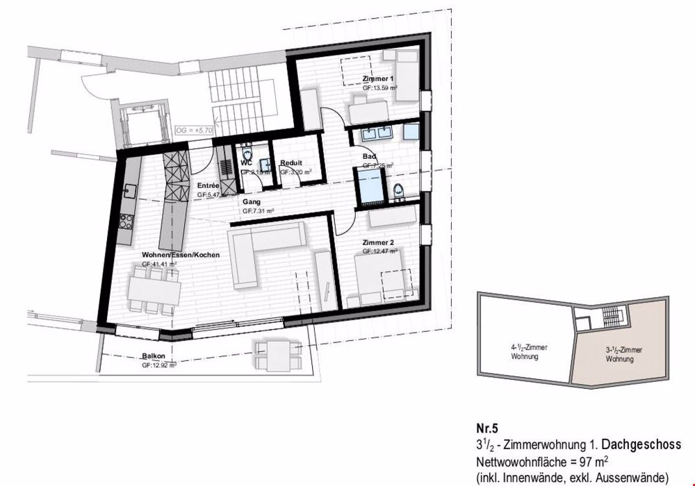 Wohnung in einem neuen Mehrfamilienhaus - Bild 9