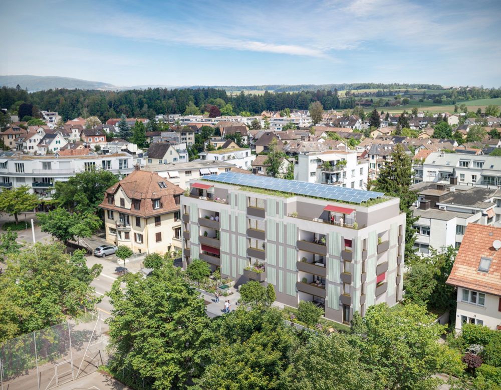 4.5 Zimmer-Attikawohnungen mit Weitsicht über Oerlikon - Aussenansicht Südost