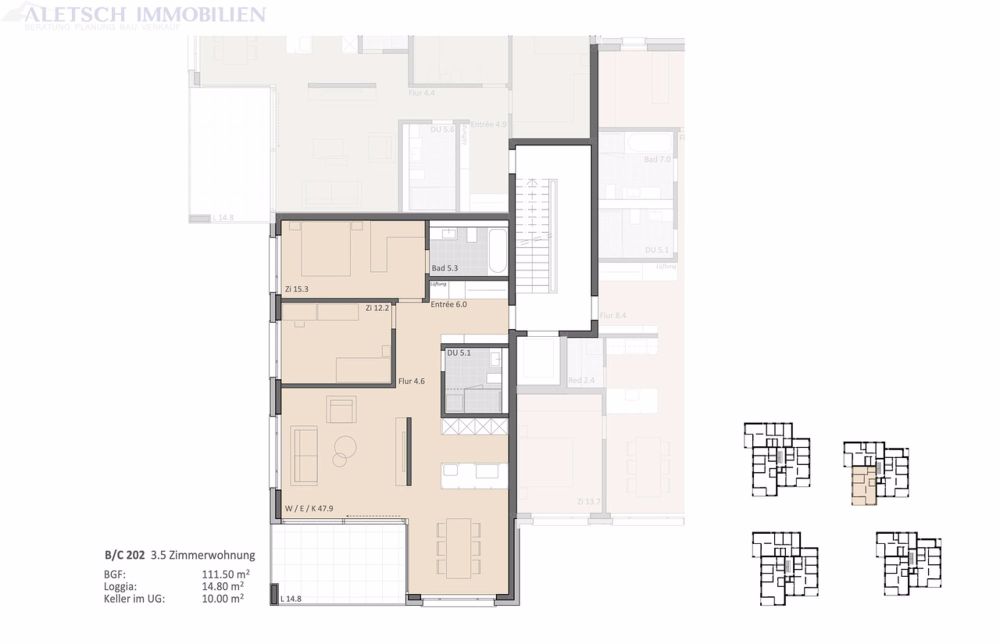 zu verkaufen, 3.5-Zimmerwohnung in Bitsch / VS - Bild 5