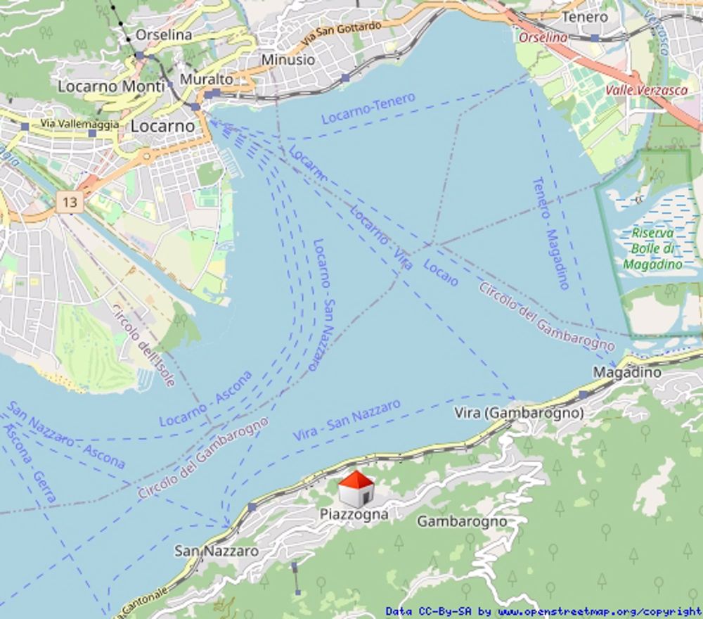 Modernes Neubau-Penthouse mit Seesicht in Piazzogna - lageplan