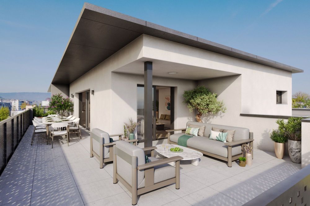 Champ Olivier Living 16 Wohnungen 2 Gewerberäume - Terrasse / Terrasse