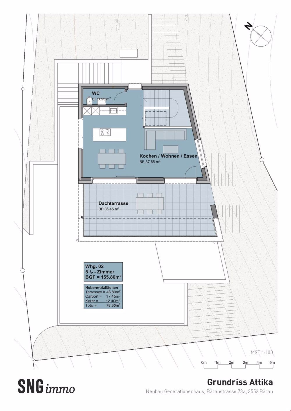Neue Wohnung inkl. Attikageschoss in DEFH in Bärau zu verkaufen - Bild 7