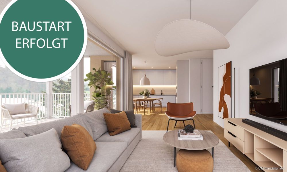 BAUSTART ERFOLGT ! letzte moderne 3.5-Zimmer-Neubauwohnung mit Gartena - Bild 1